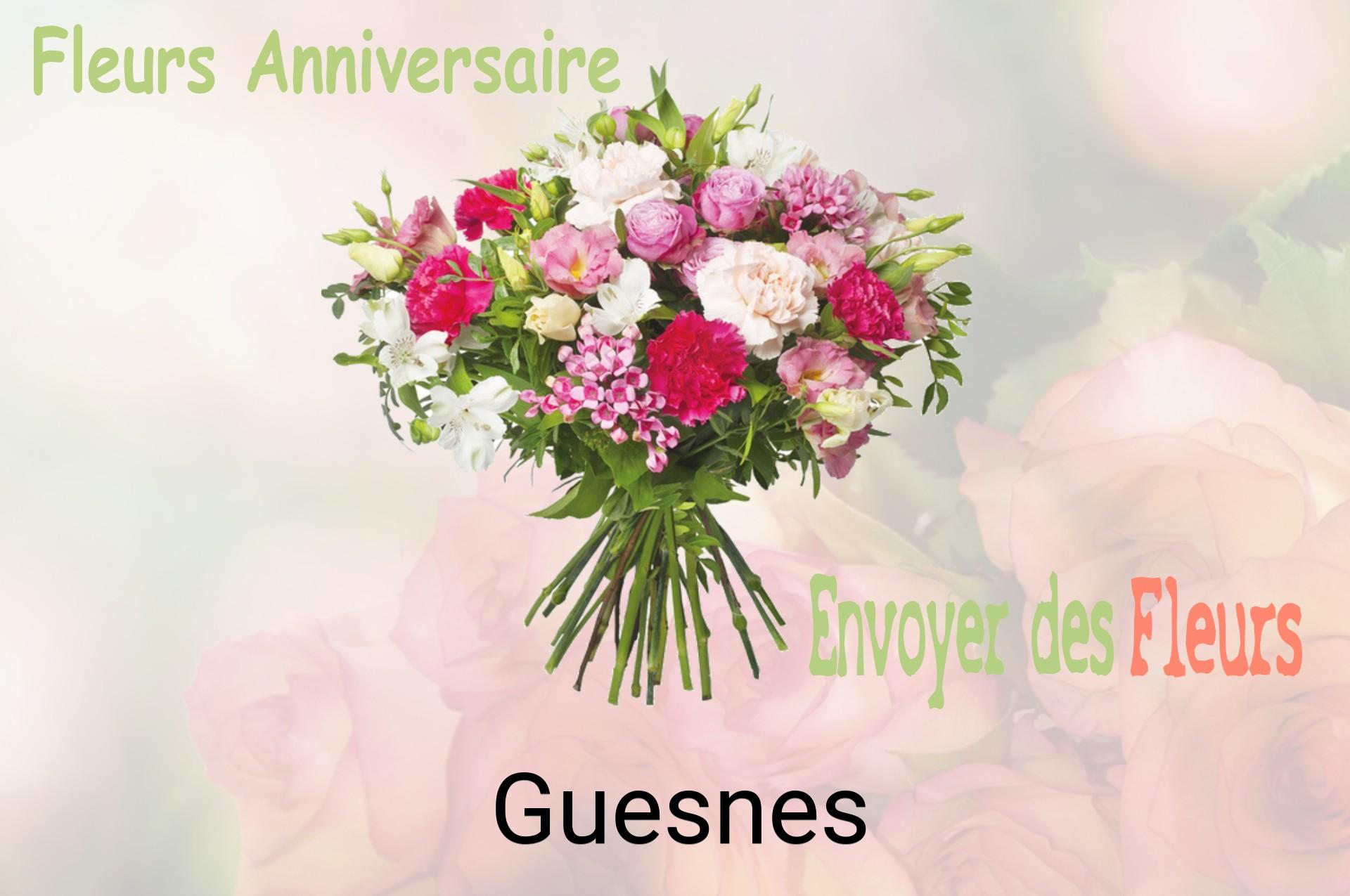Bouquet de fleurs d’anniversaire livré à Guesnes